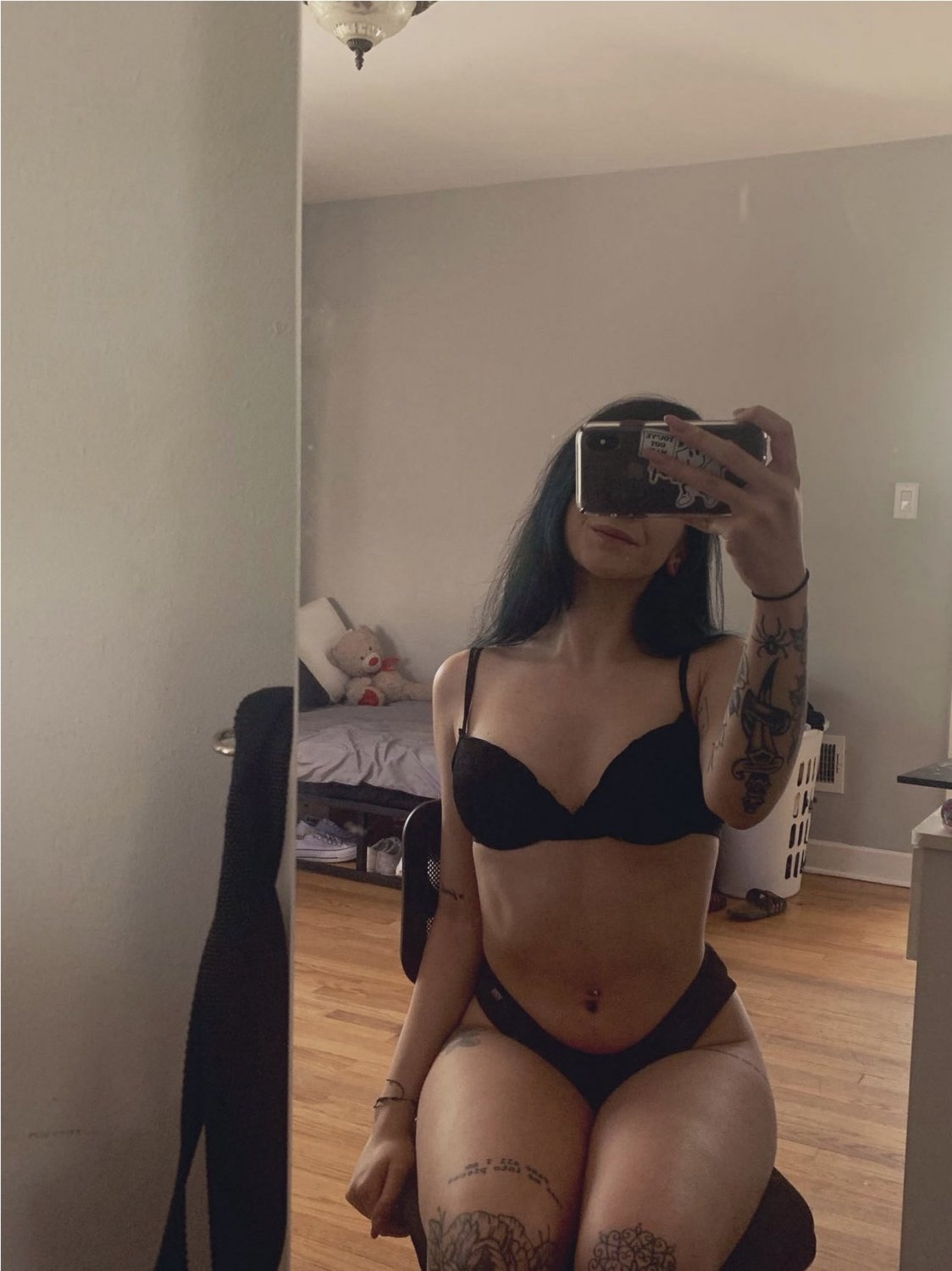 Tatted Petite Emo Latina In Lingerie #GcjqmzD8